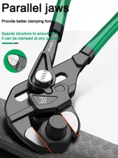 Clamp Type Wrench Pipe Pliers Parallel Clamping Mouth Multi-Purpose 7" 10" Tool