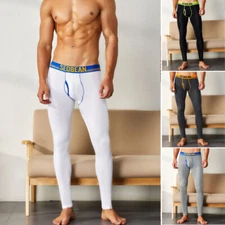 New Seobean Men's Sexy Low Rise Winter Thermal Underwear Legging Warm Long Johns