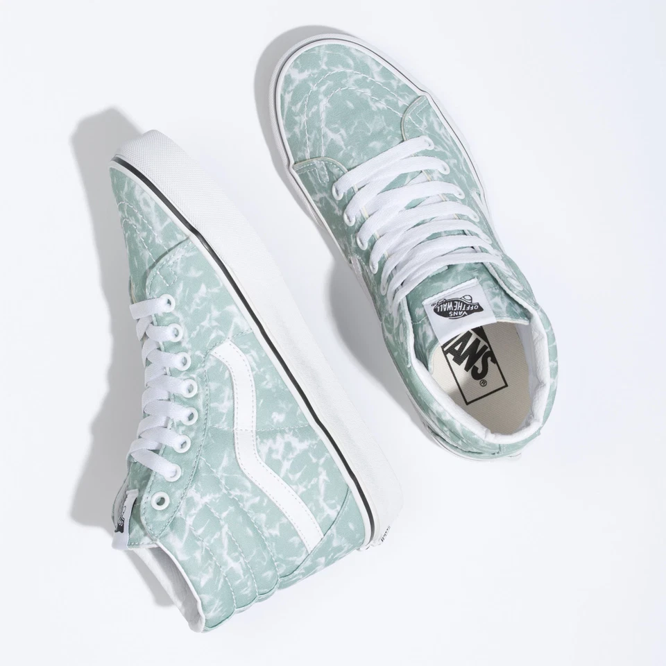 Nuevos zapatos Vans Sk8-Hi talla para mujer 8,5 para hombre talla 7 verde espuma de mar Foto 2 de 3