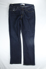 Levi  s Strauss Womens Size 12 Mid Rise Straight Blue Denim Jeans Distressed
