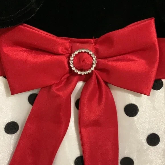 Emily West Polka Dot Dress Jacket Set Girls 10.5 Formal Pageant Party Layered - Image 4 of 4