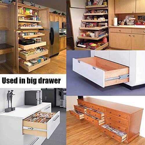 18 Inch Undermount Drawer Slidessoft Close Full Extension Bottom Mount Drawer Ru