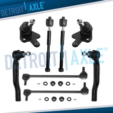 Front Sway Bar Links Tie Rods Lower Ball Joints for 2011 - 2020 Toyota Sienna