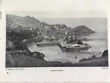 Vintage Print 1920s ILFRACOMBE Real Photo Social History England Devon Harbour