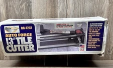 FlorCraft Auto Force Tile Cutter 13inch Black Silver Made in the USA BG4257