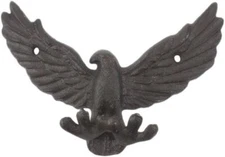 HANDCRAFTED NAUTICAL DeCOR Cast Iron Flying Eagle Decorative Metal Talons
