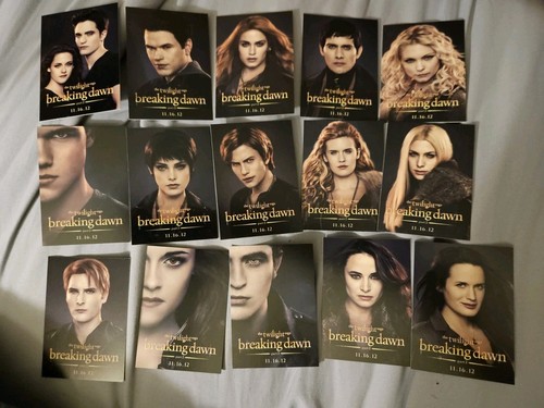 Twilight Breaking Dawn Komplett 15 Karten Promo SDCC Set 2012 Rare - Bild 1 von 6