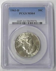 1963-D MS-64 RATTLER FRANKLIN HALF DOLLAR -  PCGS GRADED , SPOTS ON COIN
