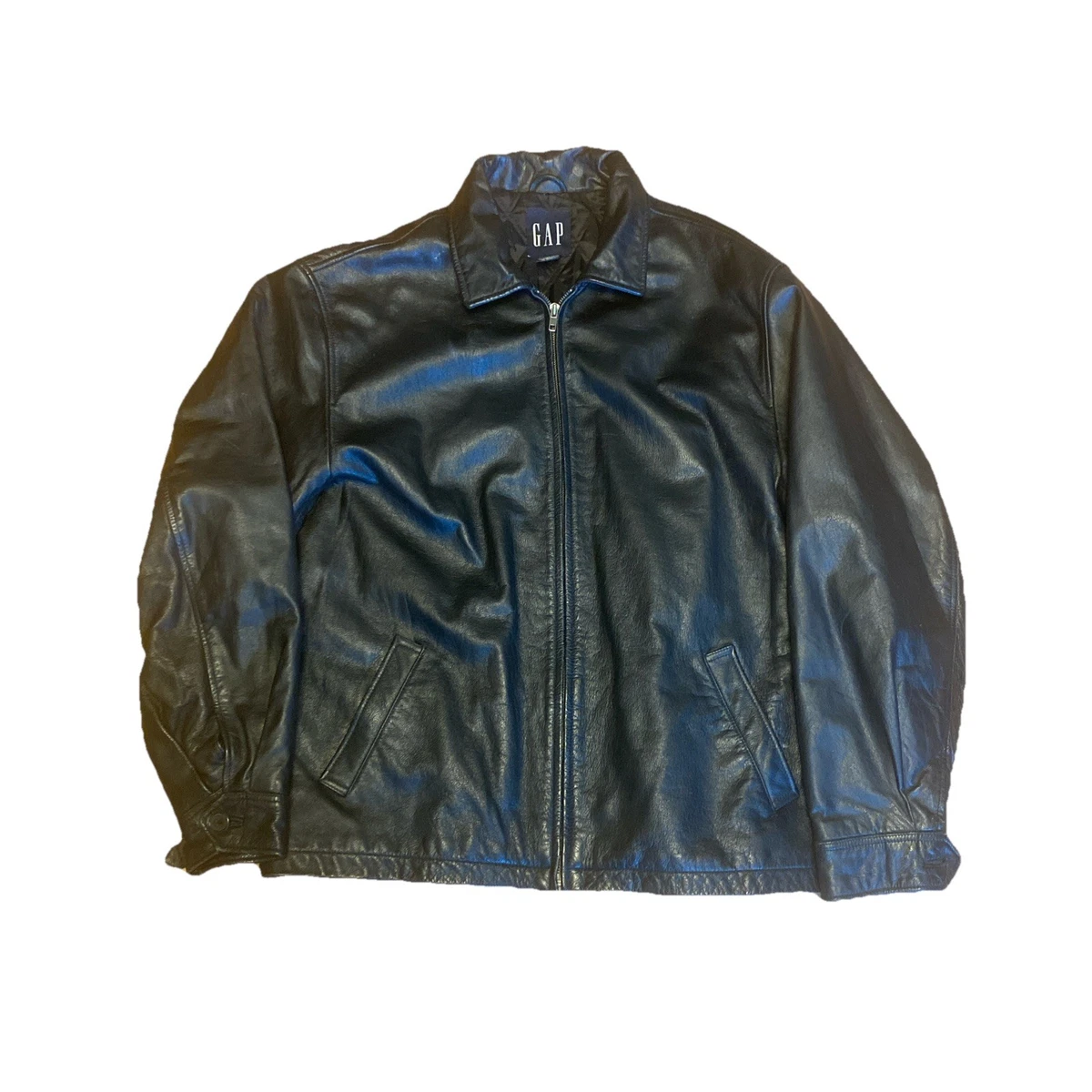 Gap Motorcycle Jacket Black Coats, Jackets & Vests for Men for