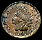 1901 INDIAN HEAD CENT UNCIRCULATED! 4 DIAMONDS! A beautiful coin!