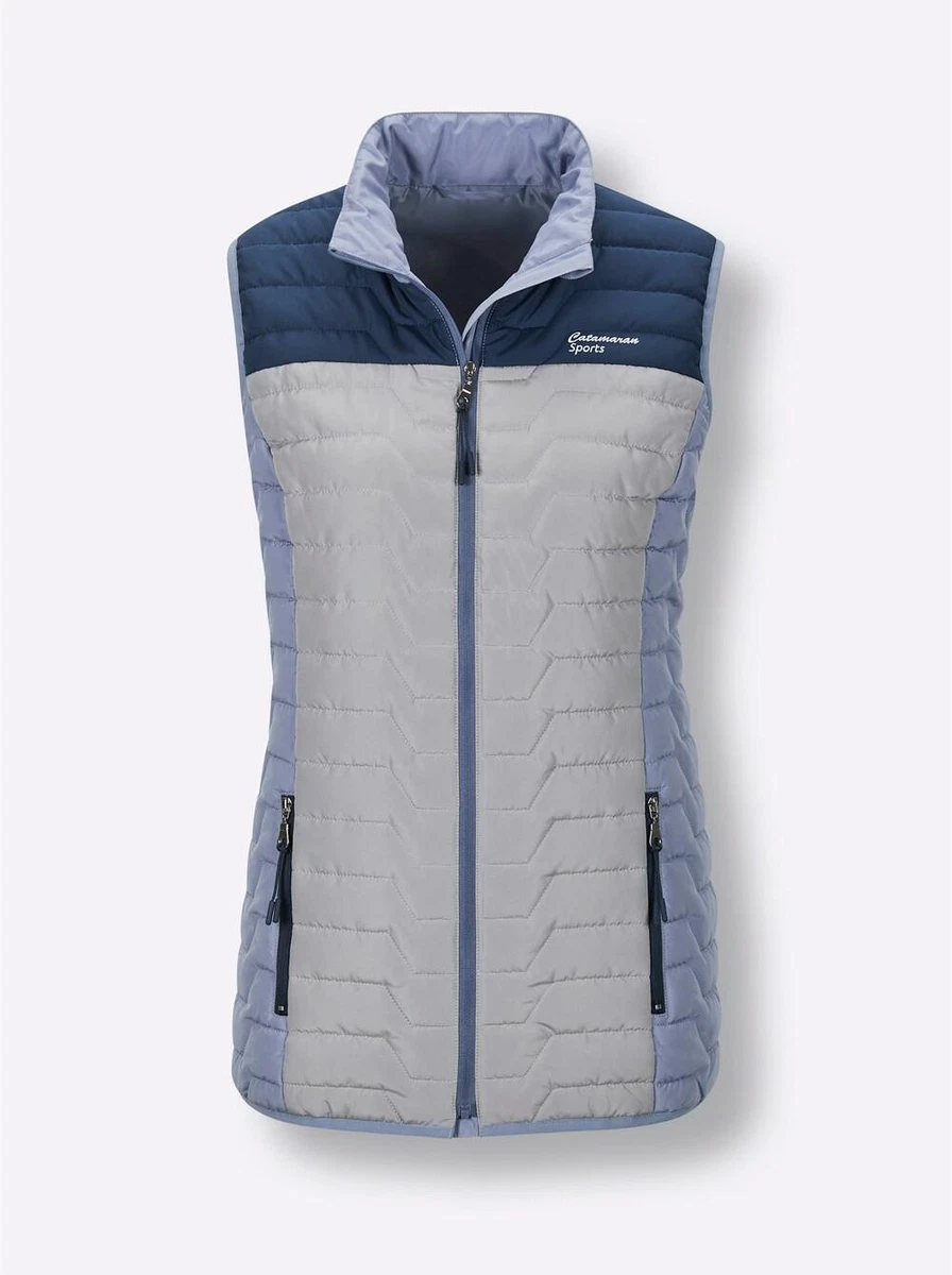 Catamaran Sports Damen Steppweste Stehkragen Ärmellos dunkelblau Gr. 40 NEU