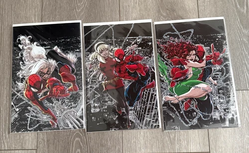 Amazing Spider-Man #26, 28, 30 - Kaare Andrews Virgin Variant Set - Marvel, 2023