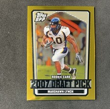 2007 Topps Chrome DPP Marshawn Lynch Gold Refractor /99 Rookie 133