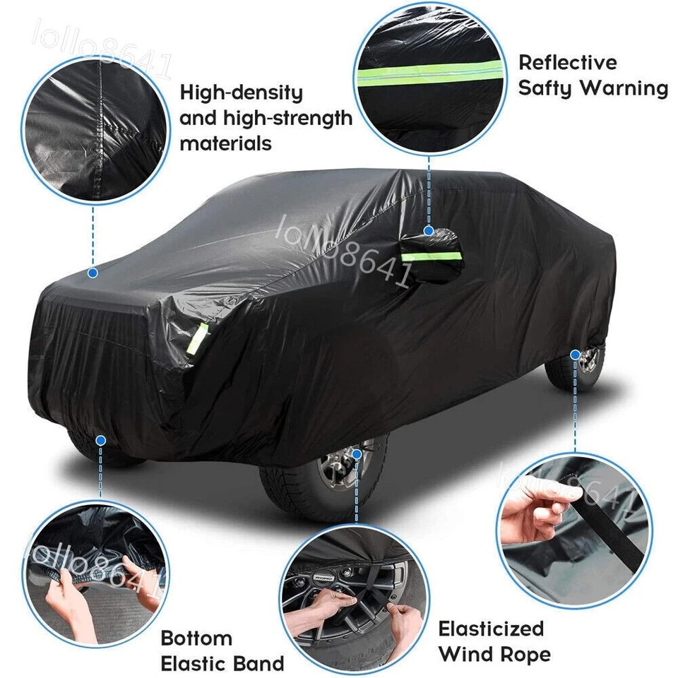 For Nissan Frontier SV Crew Cab Pickup Truck Car Cover Dust Snow UV Protector Foto 4 de 4