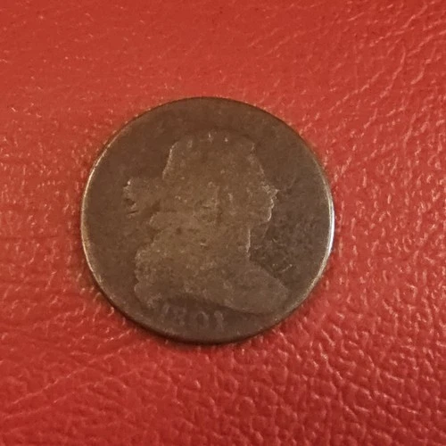 Photo of a 1801-P Large Cent from an eBay listing that sold on Jul 20, 2026