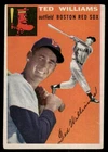 SOLID VG+ TED WILLIAMS HOF 1954 TOPPS #1 UNCREASED MID-GRADE VINTAGE *TPHLC-5034
