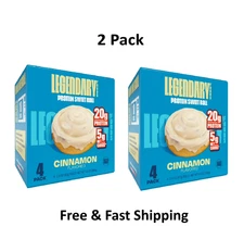 Legendary Foods Protein Sweet Roll - Cinnamon 4 Pk 2 Boxes