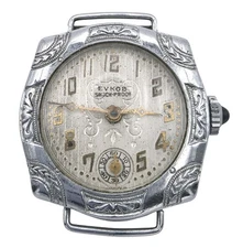 Ladies Mechanical Watch EVKOB Swiss Art Deco Chrome Case Project