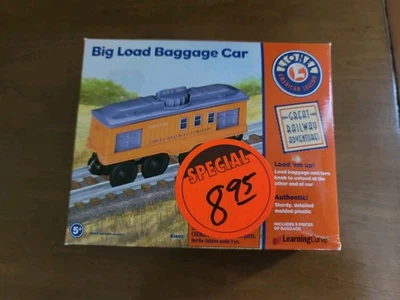 Learning Curve Lionel Rare Big Load Baggage Train Car 2000 New in Box! - Image 1 of 2