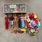 VINTAGE DAWN AND HER FRIENDS DOLL CASE 1970s Barbie Ken Clothes Accessories Lot