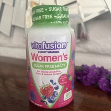 Vitafusion Fiber Well Sugar-Free Fiber Supplement Gummies 90 Count Free Shiping