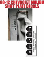 Chevrolet GM 08-12 Malibu Shift Plate Button Restoration Decals Stickers