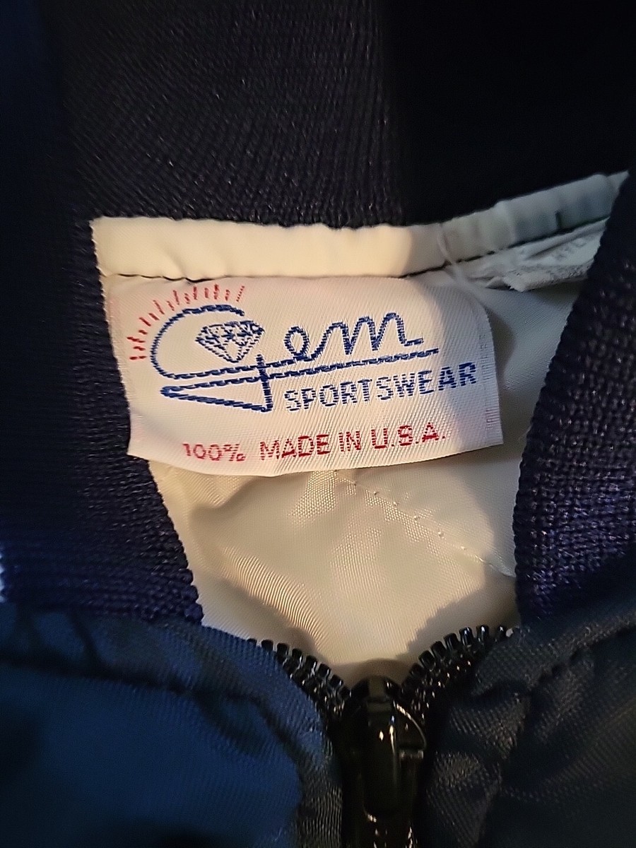 VTG Gem Sportswear 1/4 Zip LG Navy Blue, Black & White Made VTG Gem Sportswear 1/4 Zip LG Navy Blue, Black & White Made