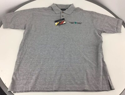Ultra Club Classic Polo Shirt Men s  Size XL Trans World Fiber Optic Logo  NWT