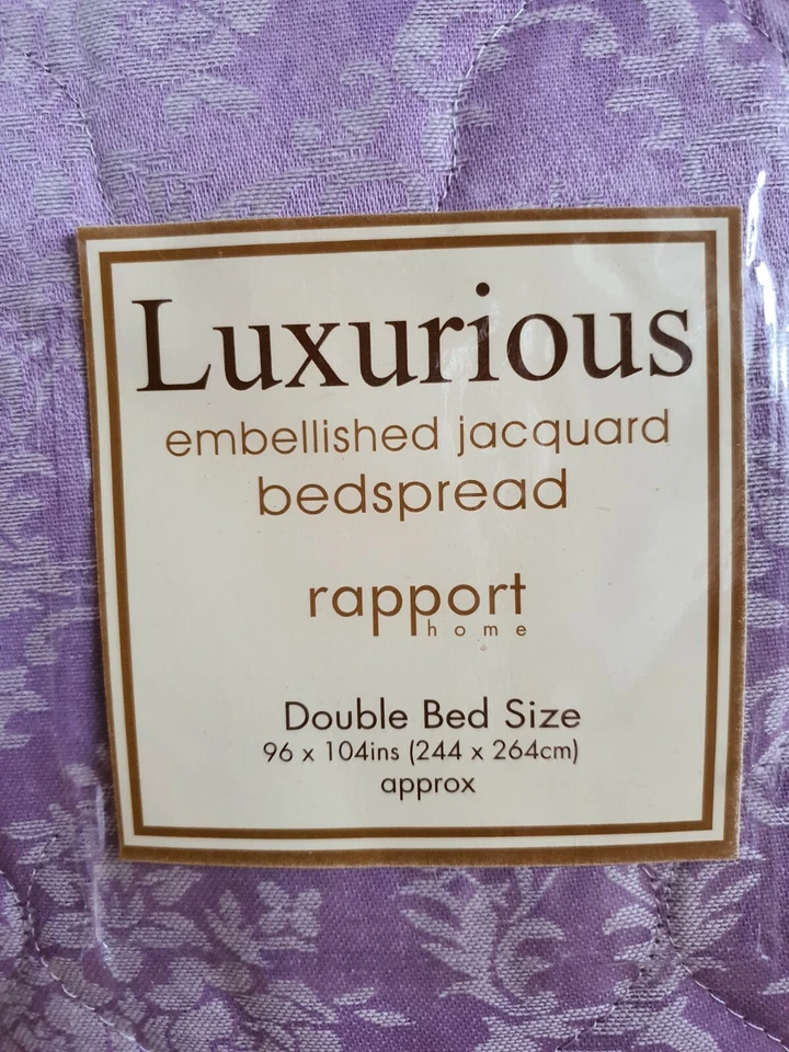 Nuevo:Colcha de jacquard adornada de lujo - Tamaño de cama doble Rapport home Foto 2 de 4