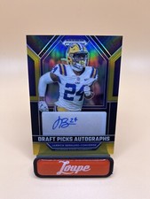 Jarrick Bernard-Converse 2023 Prizm Draft Picks Black Gold Rookie Auto 4/5 LSU