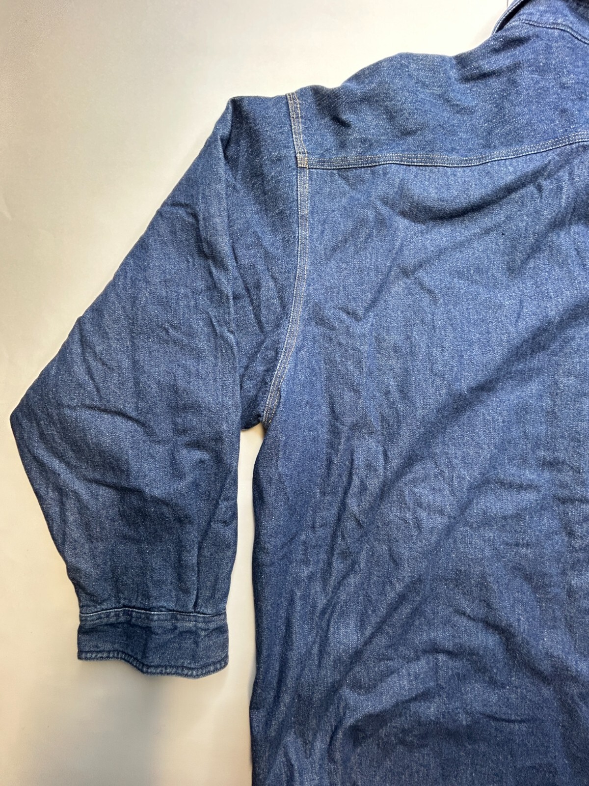 NWT Carhartt Denim Shirt JAC Fleece Lined Size X Large Regular 100% Cotton NWT