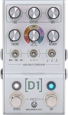 Walrus Audio Mako D1 High-Fidelity Stereo Delay Guitar Effect Pedal V2 NEW