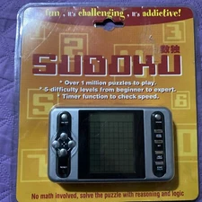 SUDOKU SELF-SETTING PUZZLE SOLVING HANDHELD ELECTRONIC GAME NEW IN PACKAGE