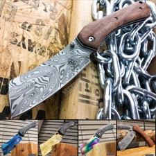 8" Tactical CLEAVER Pocket Knife Razor Assisted Open Folding Blade