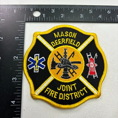 MASON DEERFIELD JOINT FIRE DISTRICT FIRE & EMS Patch (Firefighter) 44AA