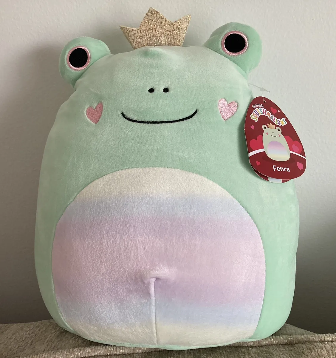 Fenra the Frog King Squishmallow 11 NWT Valentines 2023 With Crown And  Heart