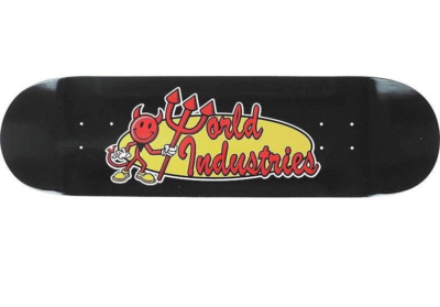 WORLD INDUSTRIES Skateboard Deck Brand Icon Devilman Graphic New