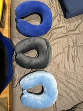 Memory Foam U Shaped Travel Sleep Pillow Neck Support Head Back Cushion Gray