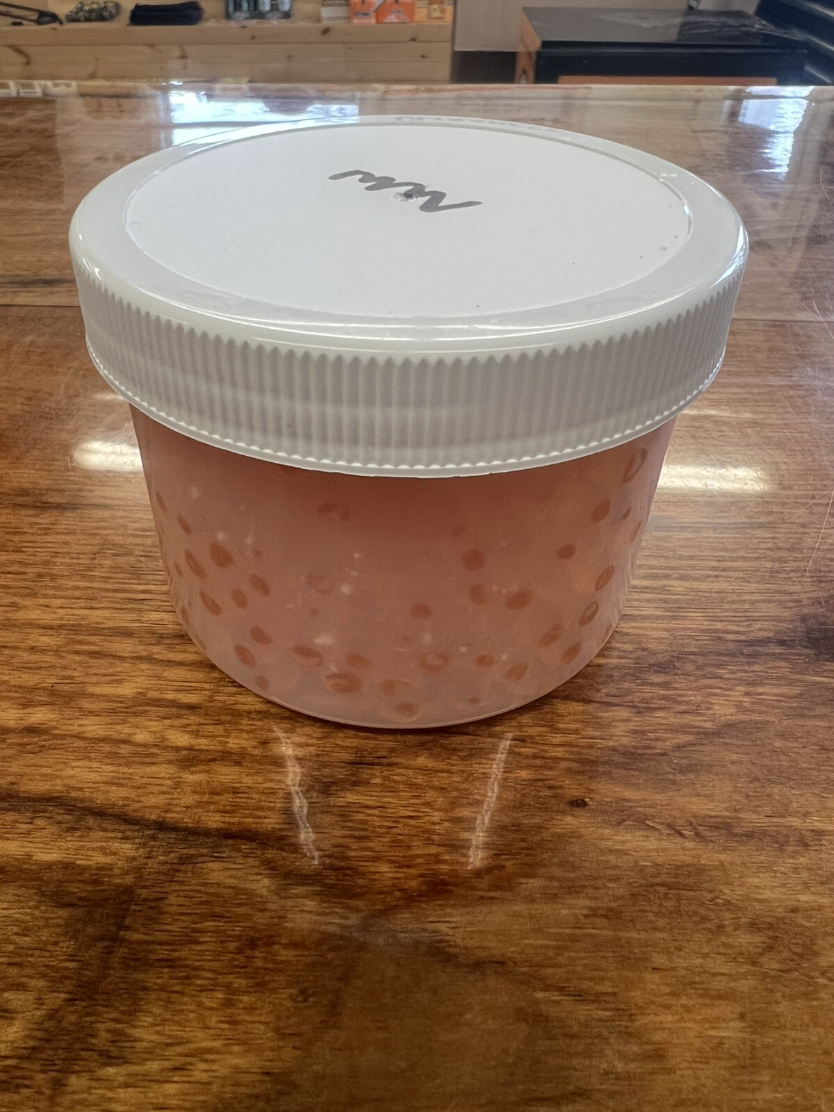 King Salmon Eggs Bulk 8oz Container Cured Fresh - NY Waters USA Product.