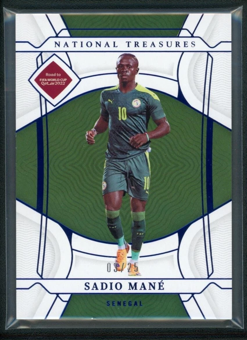 2022 Panini National Treasures Road to FIFA World Cup - Sadio Mane