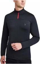 Spyder Active Men Quarter Zip Long Sleeve Sweatshirt Pullover