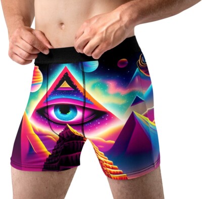 Pyramid Underwear Adult Bizarre Panting Style Boxer Briefs Colorful Mens