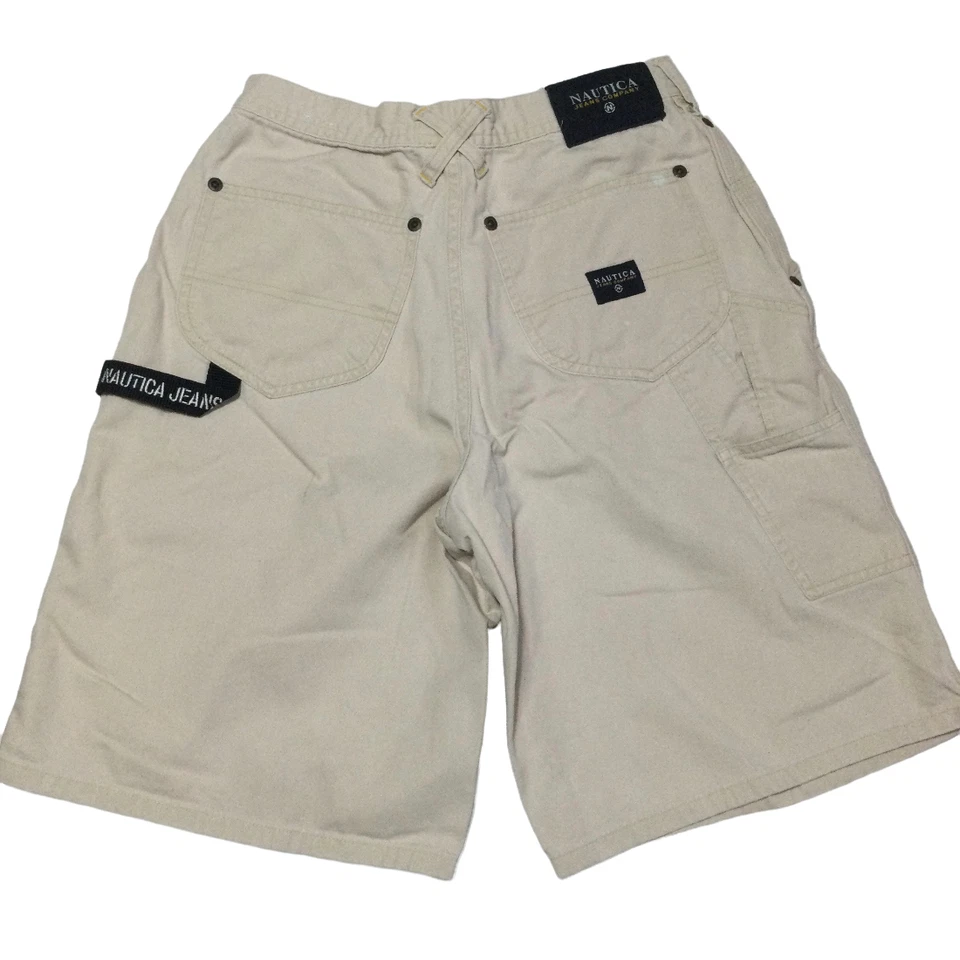Pantalones Cortos Carga Nautica Vintage Niños Jóvenes Talla 14 Caqui Tostado  Foto 2 de 4