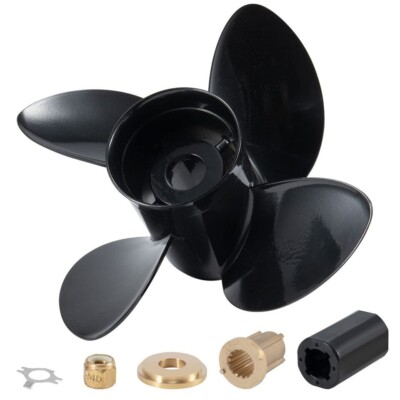 14 x 19 Aluminum Outboard Prop fit Mercury 135-300HP 4 Blades 48-8M008449,RH