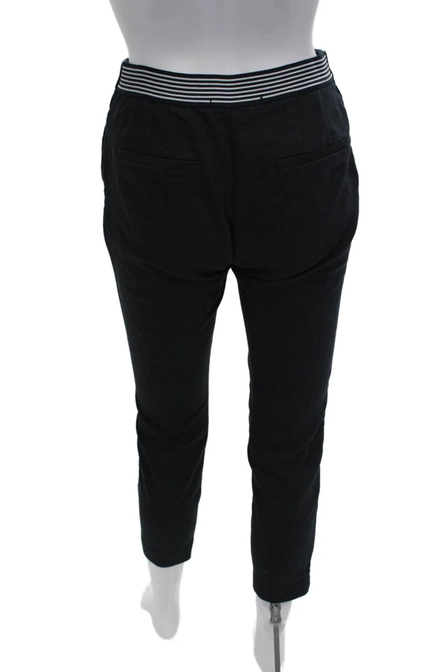 Pantalones negros recortados a lunares al tobillo talla S de Zara para mujer Foto 3 de 4