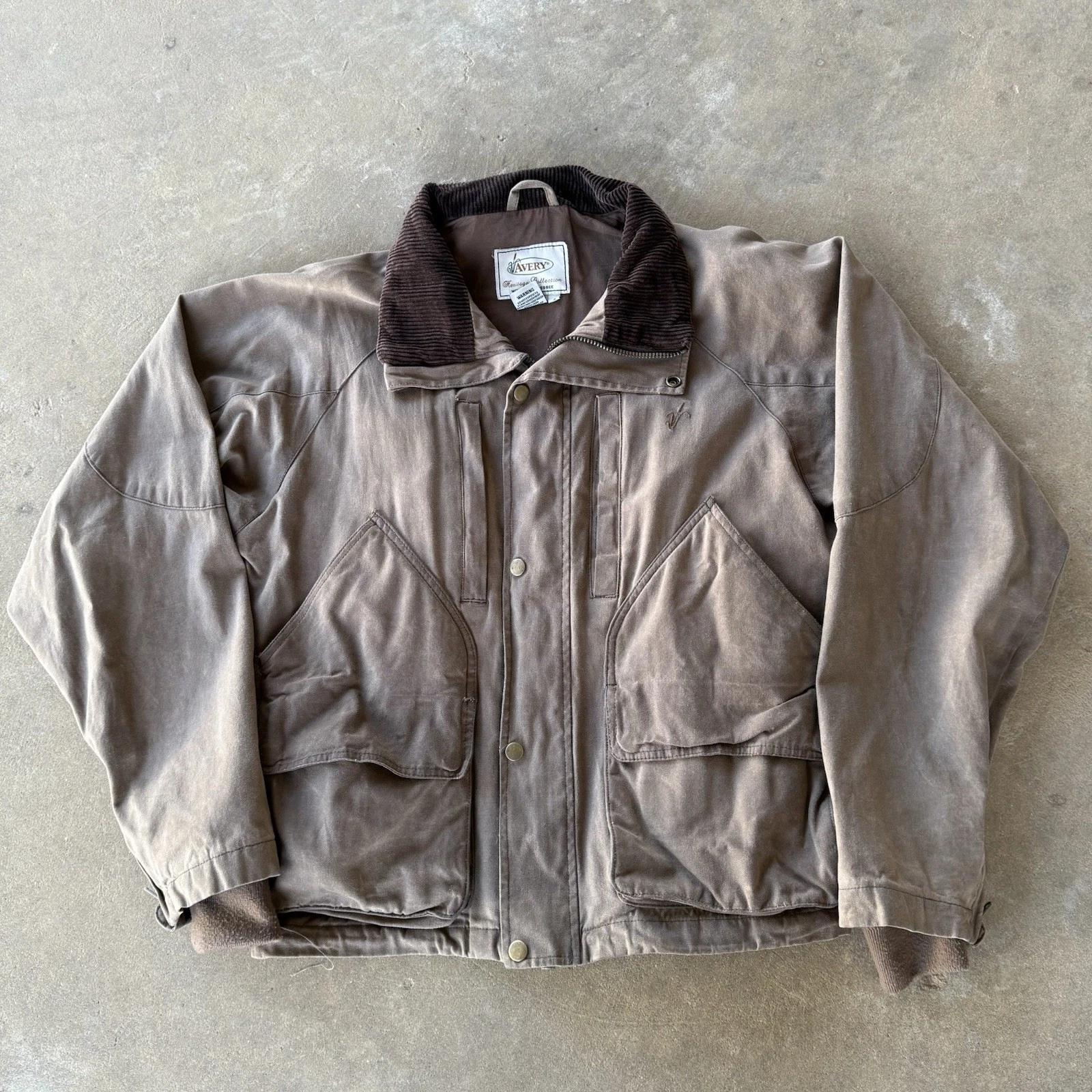 AVERY HERITAGE COLLECTION WADING JACKET S SMALL WATERFOWL USED DUCK HUNTING