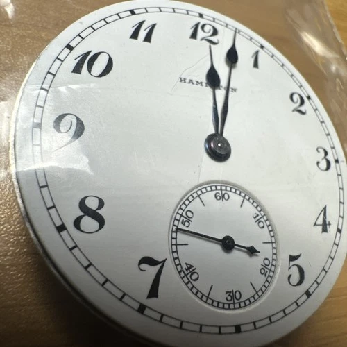 Antique 1916 Hamilton Grade 974 Pocket Watch Movement Parts/Repair 16s 17j USA