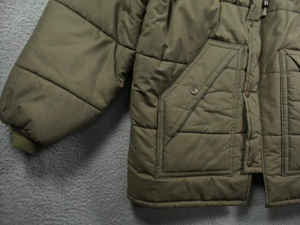 Vintage Snow Goose Pinnacle Jacket Mens Size XXL Green Quilted Full Zip Hooded - Image 4 of 4