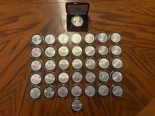 1986-2021 Uncirculated Set Of Silver Eagles