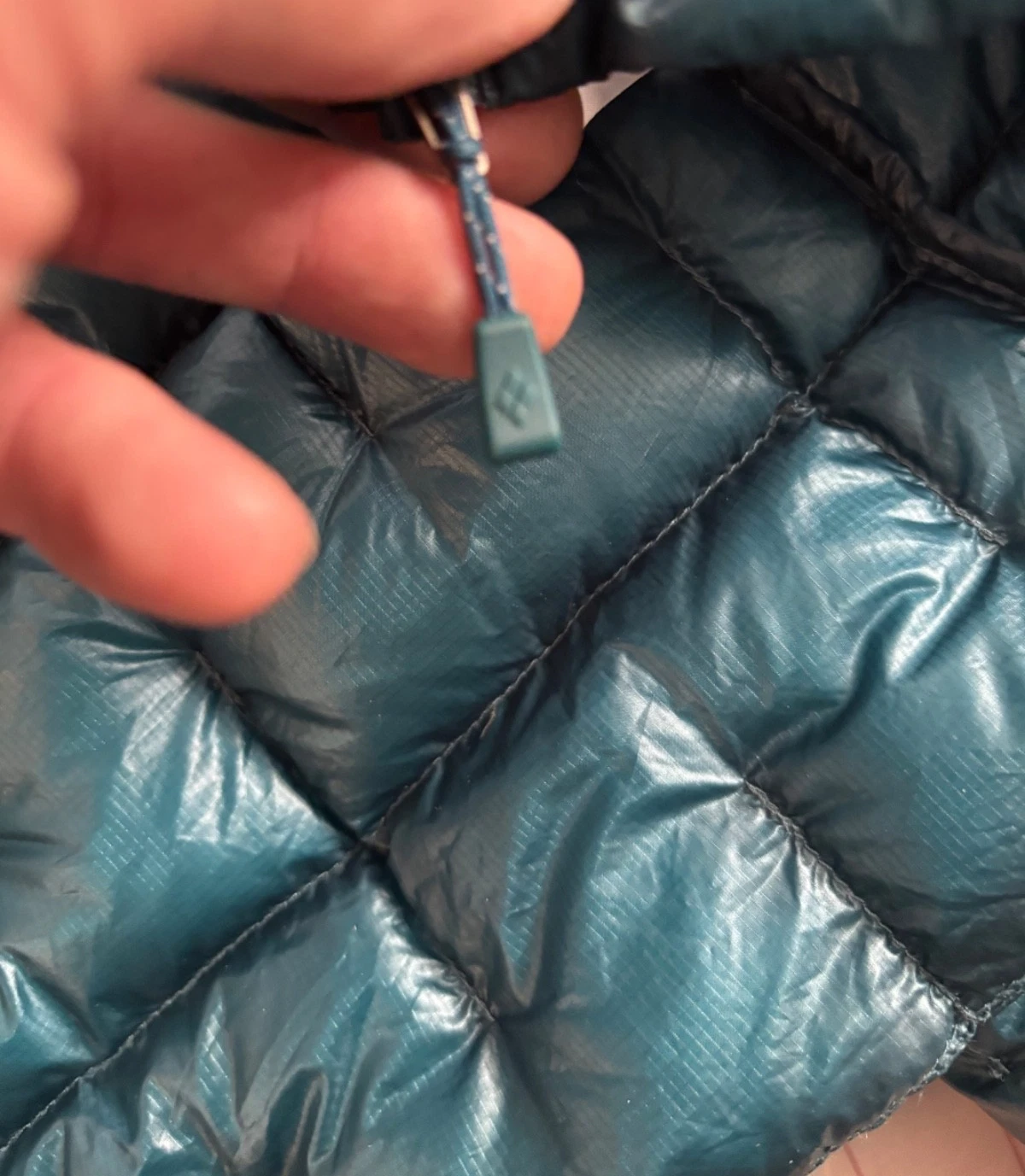 Montbell Plasma 1000 fill Down Jacket Men Medium Blue Ultralight 4.6 oz Puffer image 5